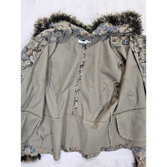 Vtg Cottagecore Jacket L Tapestry Floral Bell Sleeve Fairy Whimsy Y2K Country‎ - Picture 9 of 10